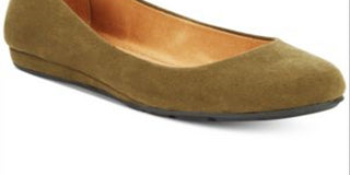 American Rag Women's Ellie Padded Insole Round Toe Flats Green Size 8.5 W