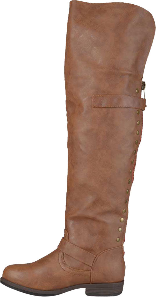 Journee Collection Women's Kane Boot Brown Size 7 M