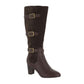 Bella Vita Women's Talina II Wide Calf Block Heel Knee High Boots Brown Size 9.5 W