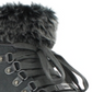 Khombu Women's Francie Leather Closed Toe Ankle Cold Weather Boots Gray Size 7.5 M
