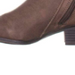Style & Co Women's Padded Wileyy Almond Toe Block Heel Zip up Booties Brown Size 8.5 M
