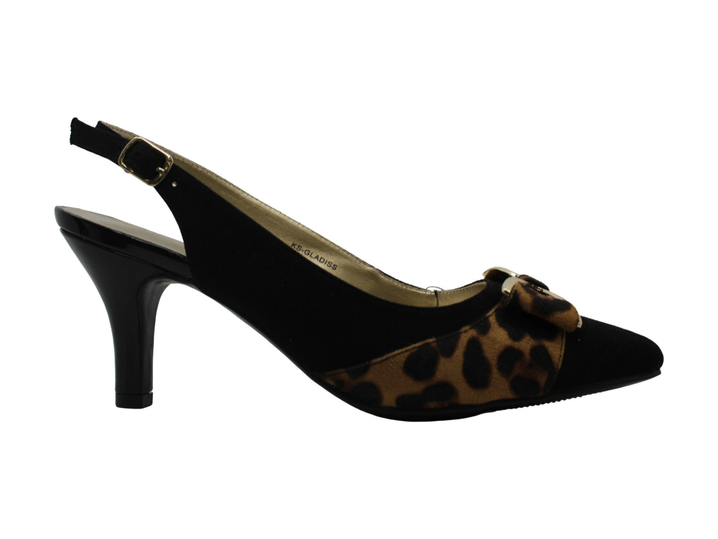 Karen Scott Women's Gladiss Fabric Pointed Toe SlingBack Classic Pumps Black Size 9 M