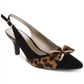 Karen Scott Women's Gladiss Fabric Pointed Toe SlingBack Classic Pumps Black Size 9 M