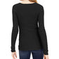 INC Women's Twist-Front Sweater  Black Size XL