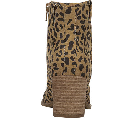 Carlos By Carlos Santana Women's Casual Tan Leopard Rowan Bootie Brown Size 7.5 M