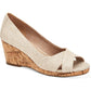 Charter Club Women's Toniie Wedge Sandals Platnium Size 7.5M