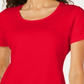 Karen Scott Women's Cotton Scoop Neck Top Red Size Petite L