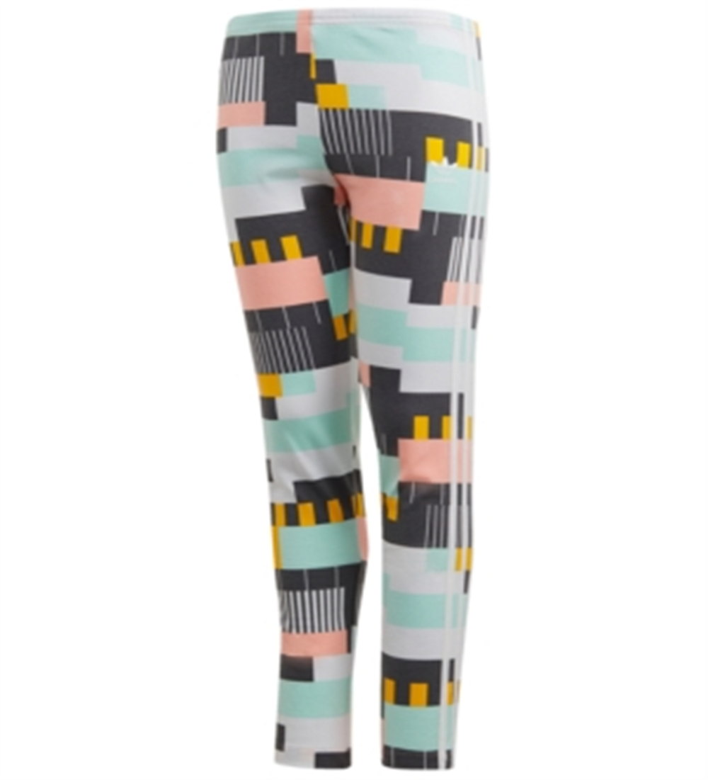 adidas Originals Kids Girl's Leggings Multi/White Size L