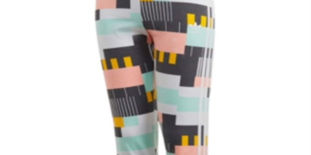 adidas Originals Kids Girl's Leggings Multi/White Size L