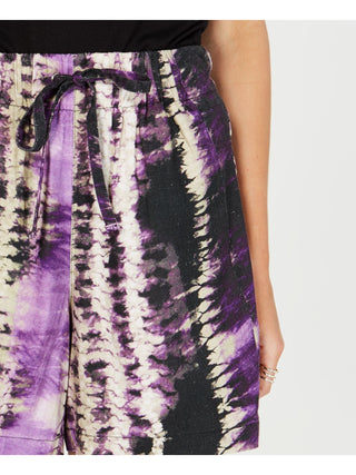 INC Women's  Tie Dye Short  Purple Size Large