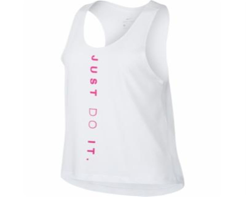 Nike Women's Miler Dri fit Just Do It Running Tank Top White Size XL
