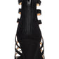 Material Girl Women's Harriette Wedge Sandals Black 6.5M