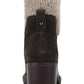 Marc Fisher Women's Lansly Faux Fur Lug Sole Lace up Boot Green Size 9.5M