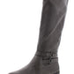 Style & Co Women's Kindell Faux Leather Riding Boots Gray Size 5 M