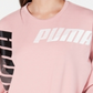 Puma Women's Pullover Sweaters Bridal Rose Modern Sport Crewneck Sweater Pink Size Small