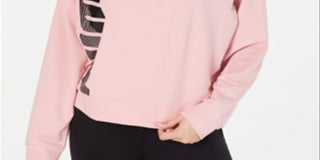 Puma Women's Pullover Sweaters Bridal Rose Modern Sport Crewneck Sweater Pink Size Small