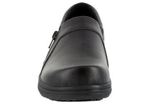 Easy Works by Easy Street Women's Bentley Slip Resistant Clogs Women's Shoes Black Size 7.5 W