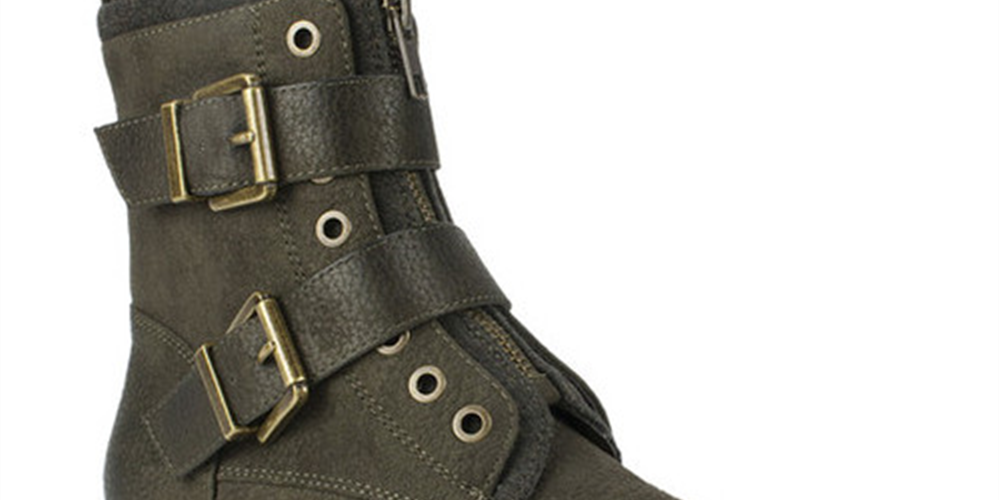 White Mountain Women's San Diego Combat Bootie Green Size 7.5 M