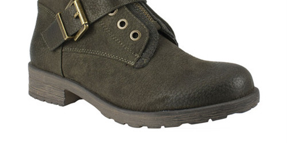 White Mountain Women's San Diego Combat Bootie Green Size 7.5 M