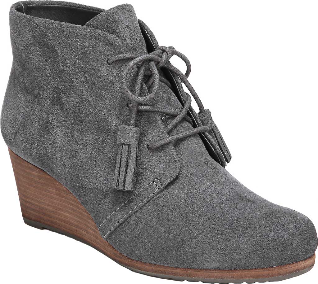 Dr. Scholl's Women's Dakota Lace up Bootie Gray Size 7.5 W
