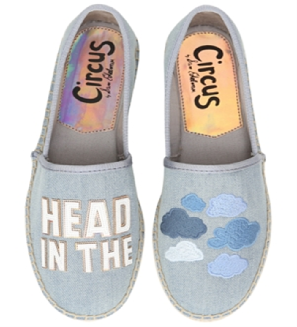 Circus By Sam Edelman Women's Round Toe Slip on Espadrille Shoes Blue Size 9 M