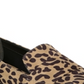 Bar Iii Women's  Animal Print Leopard Strap Detail Padded Involve Almond Toe Block Heel Slip on Loafers Brown Size 9 M