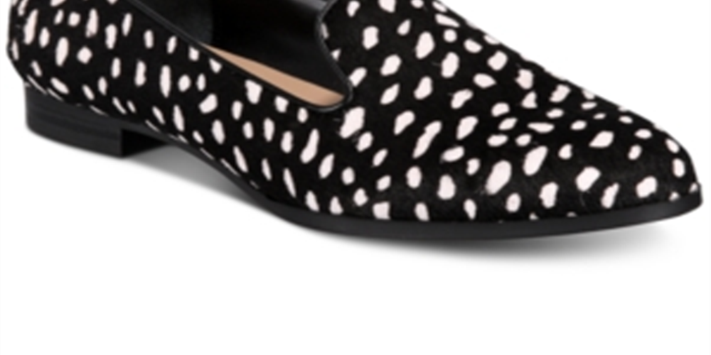 Alfani Women's Step 'N Flex Oceanaa Flats Black-White  Size 10M