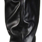 Journee Collection Women's April Almond Toe Knee High Fashion Boots Black  Size 8WC