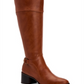 Style & Co Women's Vannie Faux Leather Tall Riding Whiskey Smooth Boots Brown Size 5.5 M