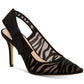 INC International Concepts Women's Coletta Pointed Toe Slingback Pumps Black Size 6M