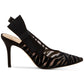 INC International Concepts Women's Coletta Pointed Toe Slingback Pumps Black Size 6M