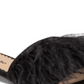 Zigi Soho Women's Taylah Faux Fur Open Toe Formal Slide Sandals Black Size 6.5M