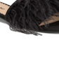 Zigi Soho Women's Taylah Faux Fur Open Toe Formal Slide Sandals Black Size 6.5M