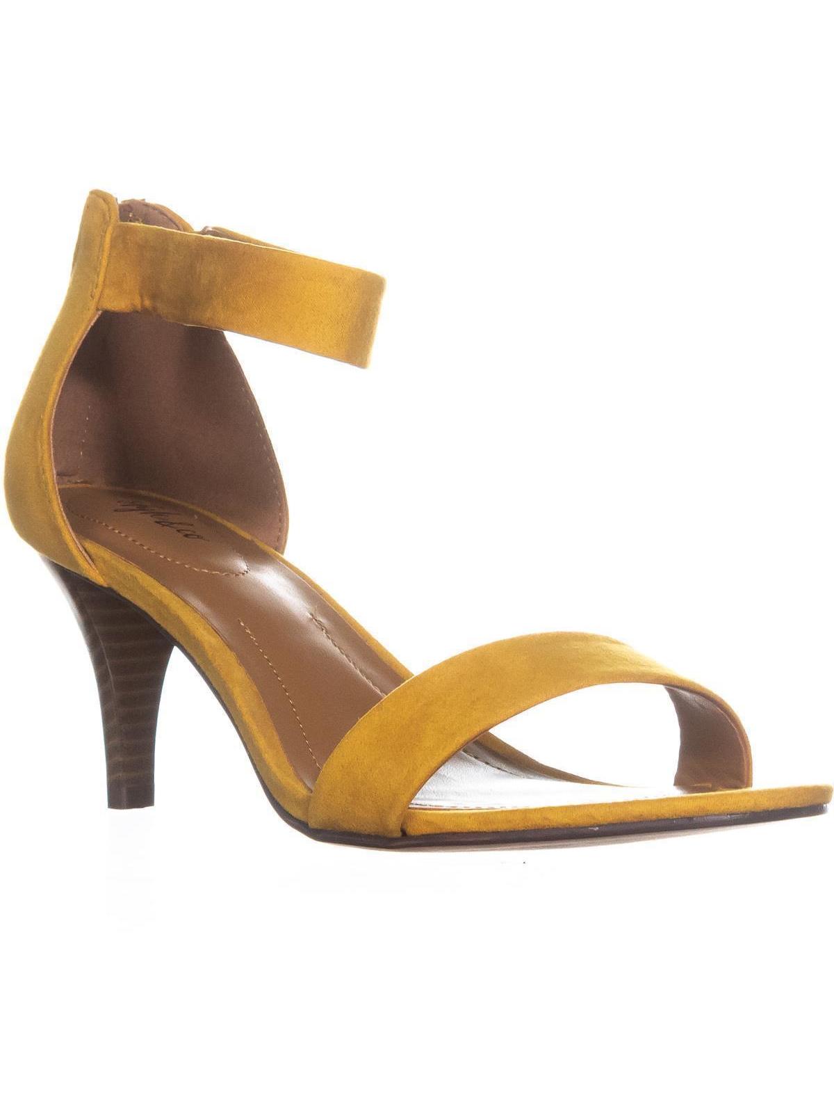 Style & Co. Women's Paycee Open Toe Casual Ankle Strap Sandals Yellow Size 8.5 M