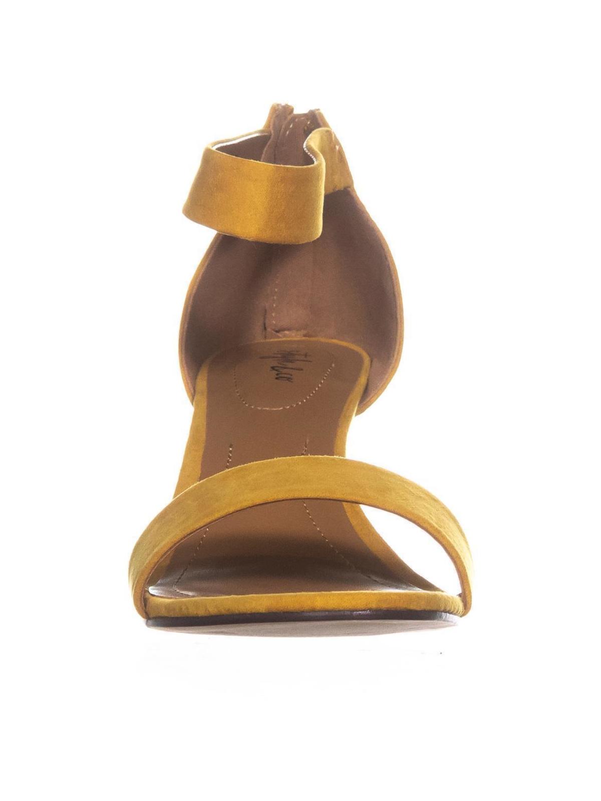 Style & Co. Women's Paycee Open Toe Casual Ankle Strap Sandals Yellow Size 8.5 M
