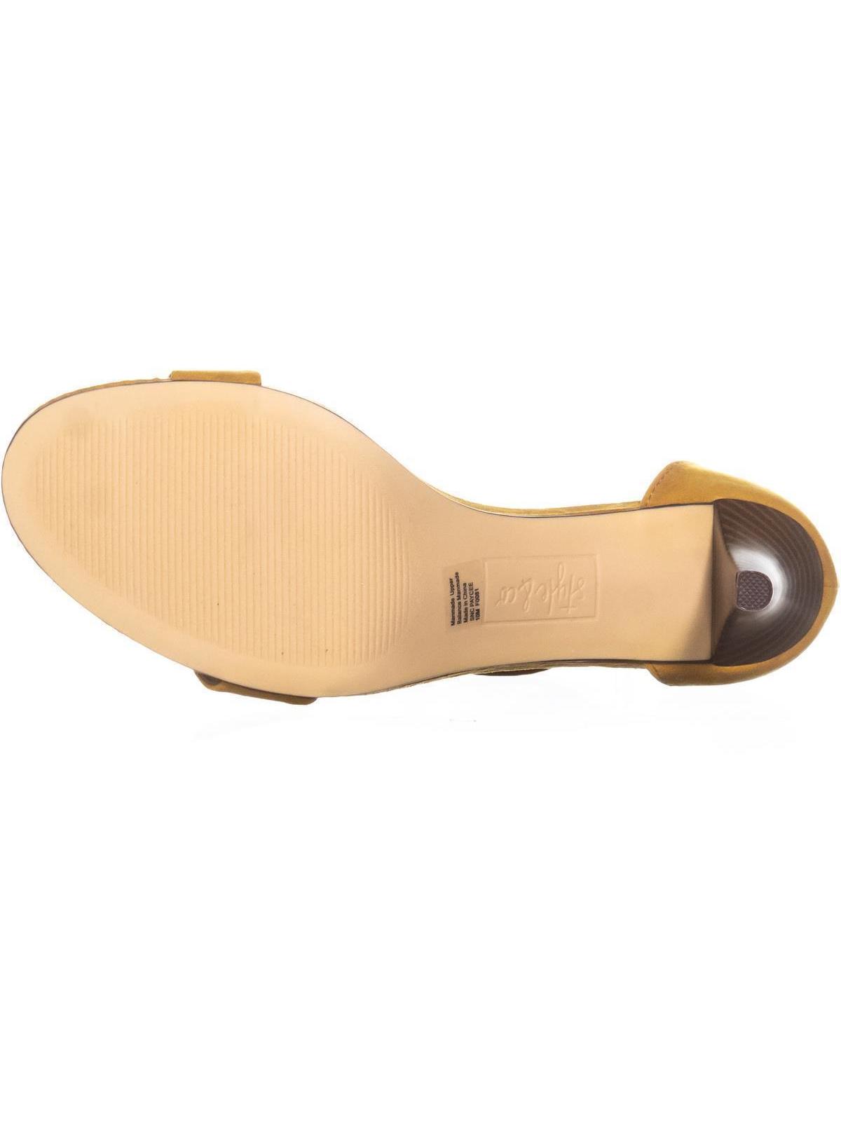 Style & Co. Women's Paycee Open Toe Casual Ankle Strap Sandals Yellow Size 8.5 M