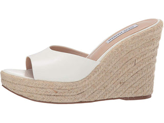 Steve Madden Women's Micah Wedge Sandal White Size 7 M