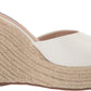 Steve Madden Women's Micah Wedge Sandal White Size 7 M