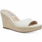 Steve Madden Women's Micah Wedge Sandal White Size 7 M