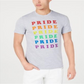 INC Unisex Rainbow Pride Graphic T-Shirt Benefiting the Trevor Project Gray Size Medium