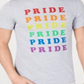 INC Unisex Rainbow Pride Graphic T-Shirt Benefiting the Trevor Project Gray Size Medium