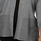 Karen Scott Women's Open-Front Cardigan  Charcoal Heather Black Size Large