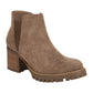 Carlos By Carlo Santana Women's Gill Block Heel Round Toe Ankle Boots Brown Size -9.5M
