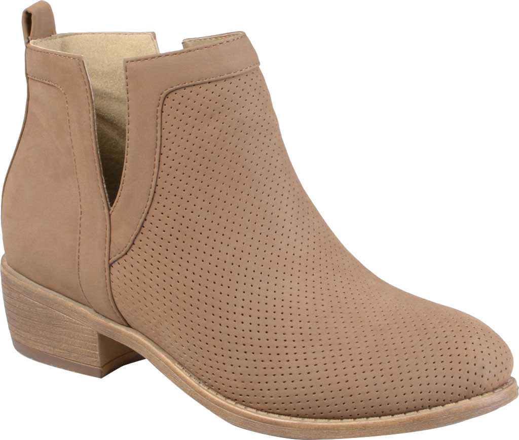 Journee Collection Women's Lainee Ankle Bootie Brown Size 8.5 M