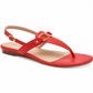 Charter Club Women's Ondreaa Thong Flat Sandals Red Size 8.5