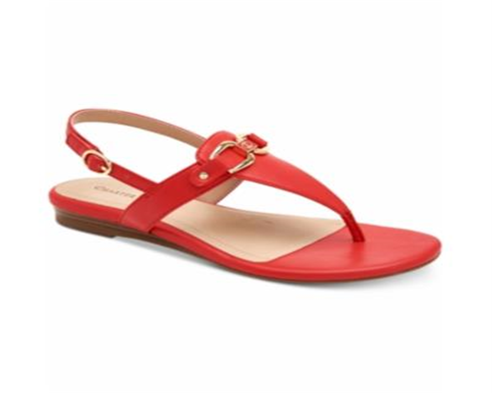Charter Club Women's Ondreaa Thong Flat Sandals Red Size 8.5