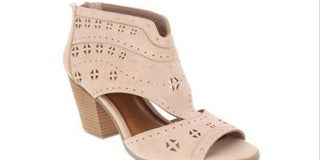 Sugar Women's Viveca Peep Toe Ankle Bootie with Side Cut Out Boot, blush Size 6M