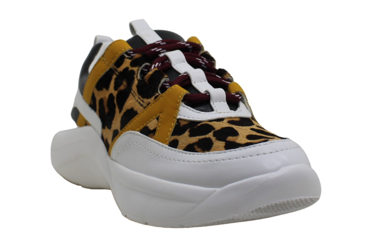 INC International Concepts Women's Gemella Low Leopard Shoes White Size 8 M