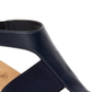 Alfani Women's Pearcee Leather Open Toe Casual Platform Sandals Navy  Size 7.5M