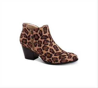 Style & Co Women's Masrinaa Block-Heel Ankle Boot Leopard 5.5M